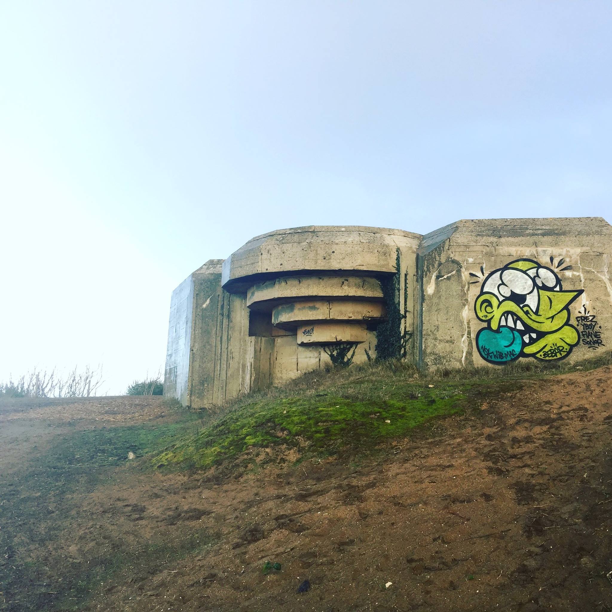 bebar-saint-nazaire-bunker-graffiti-street-art-art-urbain-bebarbarie-nantes-l'artichaut-galerie-cafe