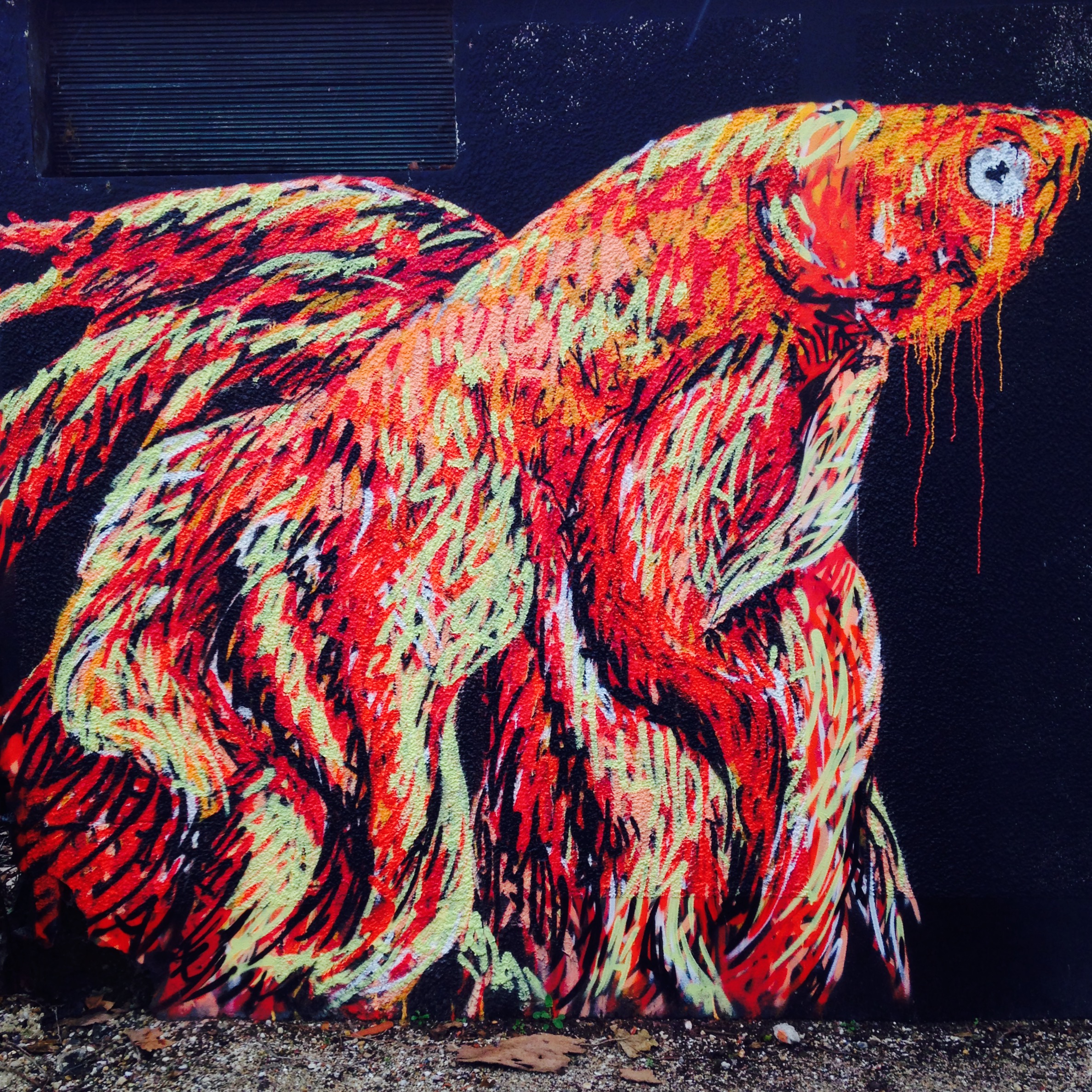poisson combattant amo expo street art artichaut nantes graffiti tag galerie