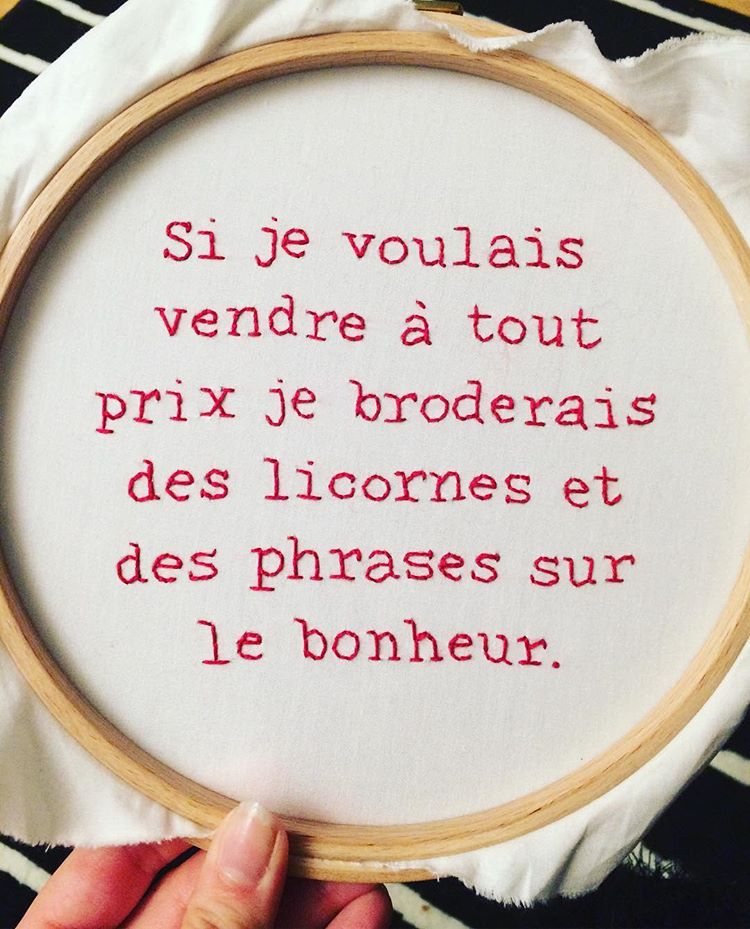 a vif broderie leavif broderie dessin feminisme fait main design concept store artichaut galerie