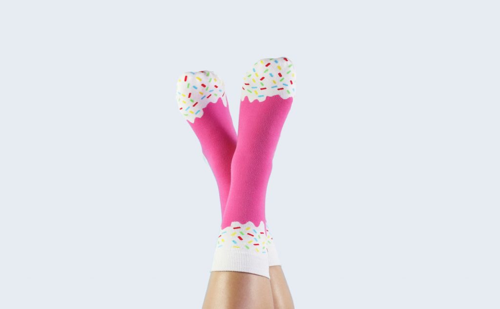 doiy chaussette socks glace icecream donuts pink rose design fantaisie concept store artichaut galerie nantes