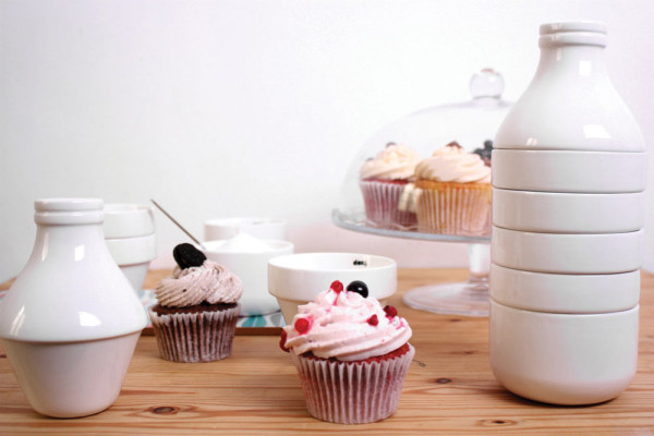 doiy with milk ceramique set tasse bol pot a lait concept store design artichaut galerie nantes