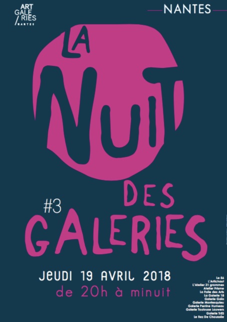 affiche nuit des galeries nantes