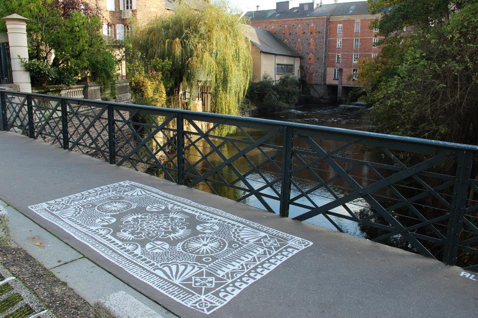 mandala pont ali arthur louis ignoré street art rennes composite exposition artichaut galerie expo nantes art urbain poesie urbaine 